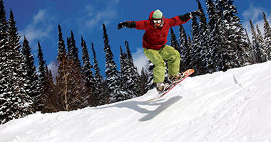 Snowboarding in Vail, Colorado