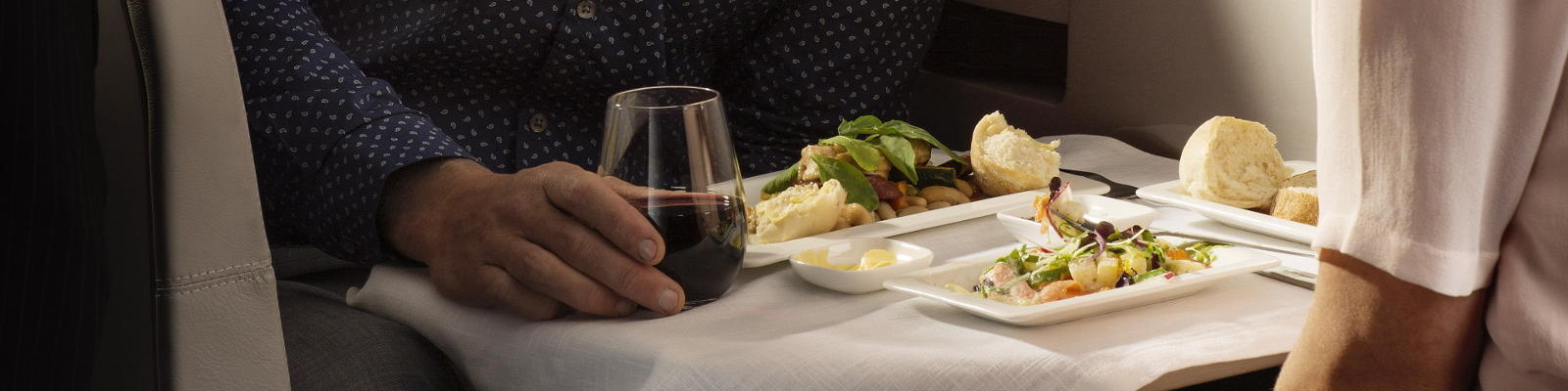 air nz business class dining