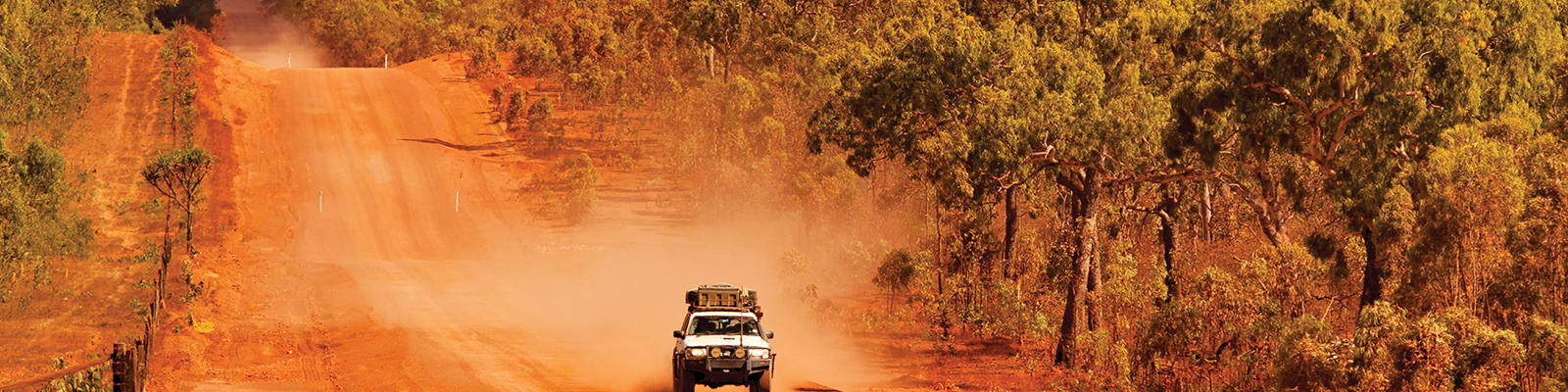 the red inland roads on far north queensland