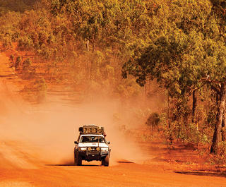 the red inland roads on far north queensland