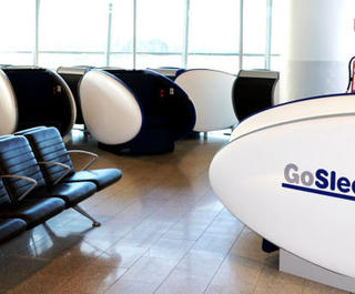 Sleep pod at Helsinki Airport