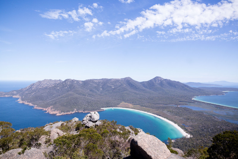 wineglass bay from mount amos